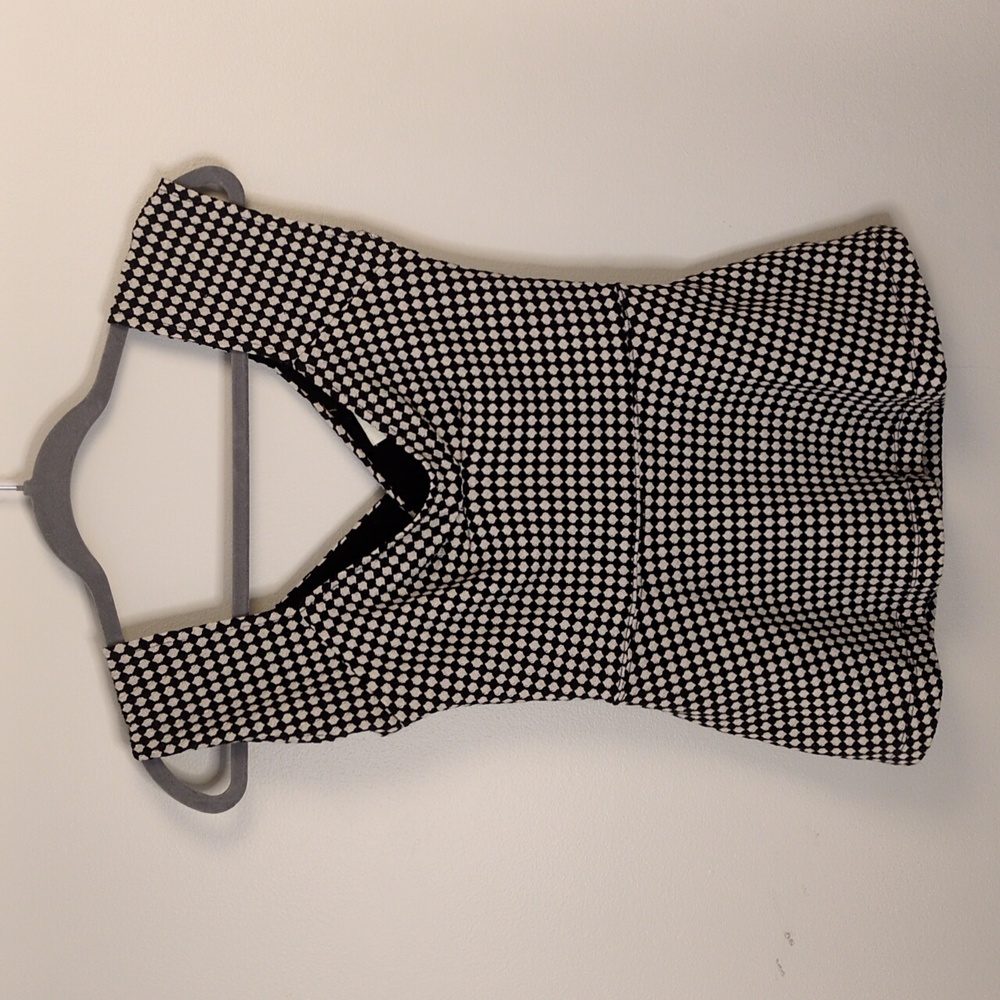 Anthropologie Deletta Texture Houndstooth Style Top